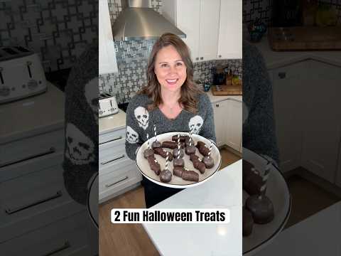 2 Fun Halloween Treats From 1 Cake #Shorts #HalloweenTreats #Halloween2024 #HalloweenParty #Spooky