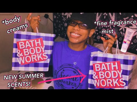 Bath & Body Works New Summer Body Care Haul + Review 2021! l Fine Fragrance Mists & Body Creams!