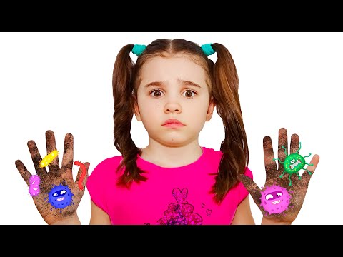 Wash your hands Children's Song + More Healthy habits Songs | Nick and Poli