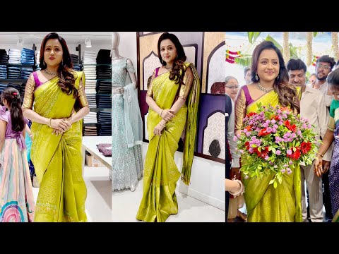 Anchor Suma Shopping At Mangalayam Sarees At Attapur | Anchor Suma Shopping Video | Suma