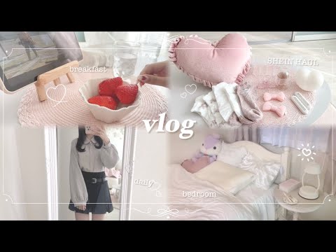 ꒰ vlog ꒱ How I spend the holiday to enjoy the season SHEIN products for new house,and Haikyu!! movie