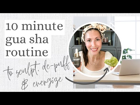 10 Minute Gua Sha Routine | Increase Circulation, De-puff & Relax Your Face