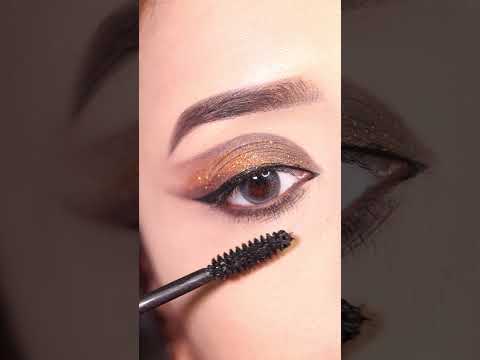 #shorts Simple Glitter Party Eyeshadow Look || Shilpa