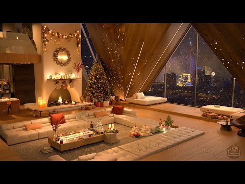 Holiday Jazz Serenity 2025 🎄 | Cozy Living Room Glow with Smooth Christmas Tunes