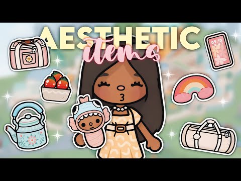 where to find AESTHETIC ITEMS in TOCA LIFE WORLD | VOICED Toca Life World