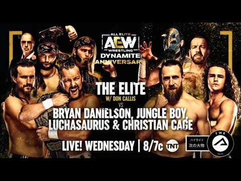 The Super Elite Vs Jurassic Express,Chris Cage And Bryan Danielson - AEW DYNAMITE Highlights .