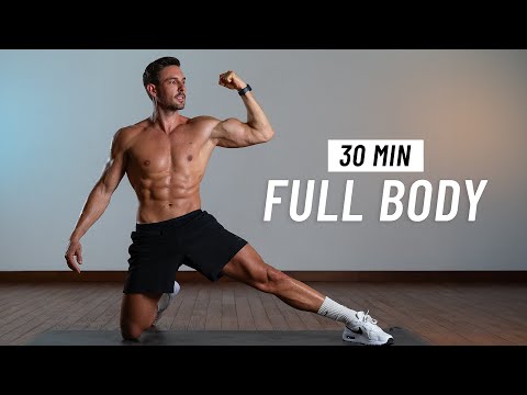 30 Min Full Body Workout - Strength & Burn Fat (No Equipment + No Jumping)