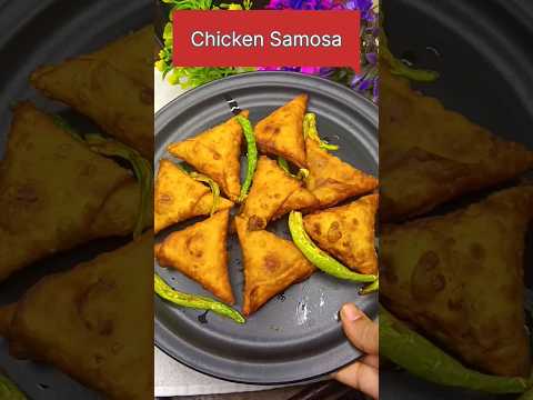 Chicken Samosa in Easy method 😋🤤👌#ytshorts #youtubeshorts #trending #shorts #chickensamosa