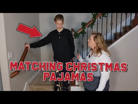 Teen Son Forced to Wear Matching Christmas Pajamas!