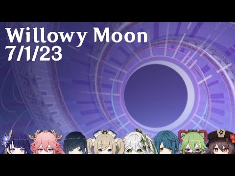 Genshin Impact - 36 star Spiral Abyss - Willowy Moon 7/1/23