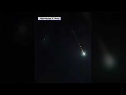 Meteor captured over Carlow