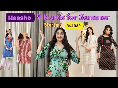 Meesho Kurtis haul/Meesho Kurtis starting Rs.198/-😊