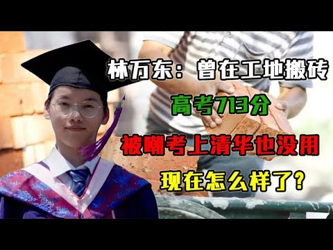 林万东：曾在工地搬砖，高考713分，被嘲考上清华也没用，咋样了