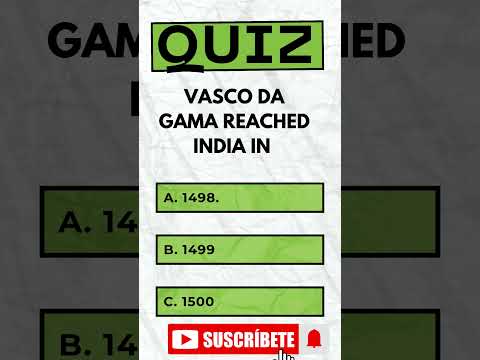 Vasco da Gama reached India #short