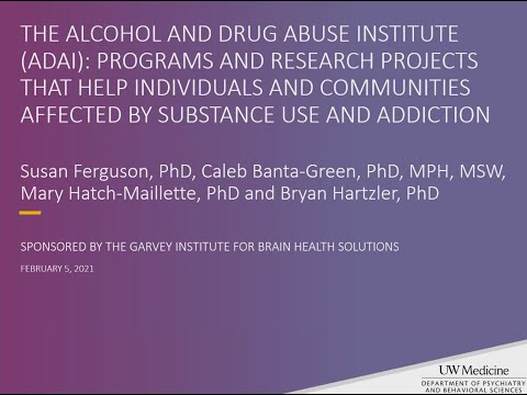 The Alcohol and Drug Abuse Institute (ADAI)