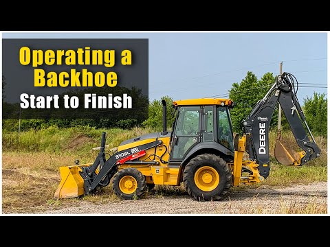 How to Operate a Backhoe (2020) Pre-Op to Shut Down | Tractor Loader Backhoe Training