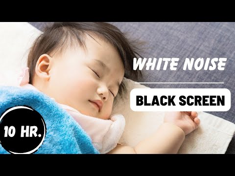 Get Your Baby to Sleep through the Night with this White Noise and Black Screen!