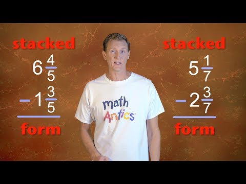 Math Antics - Subtracting Mixed Numbers