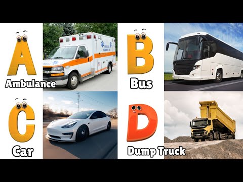 Vehicles ABC Song for Children's | Phonics for Kids | Learn English Alphabet Letters