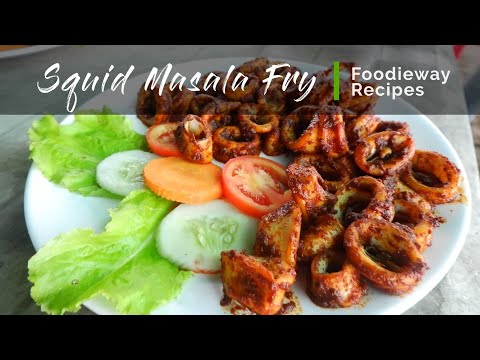 Squid Masala Recipe | Goan Squid Recheado Fry | Calamari Recheado Masala #foodieway #goanfood #food