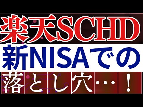 【要注意】楽天SCHDの意外な落とし穴！新NISAでのデメリット…。S&P500とのリターン比較