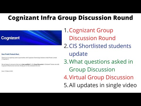 Cognizant CIS Group Discussion  | Cognizant Genc | HR Round | TR Round