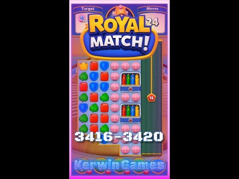 Royal Match Level 3416 3417 3418 3419 3420 - No Boosters Gameplay