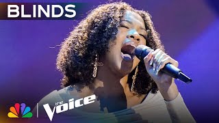 Aliyah Khaylyn Blows The Coaches Away With "Love and War" | The Voice Blind Auditions | NBC