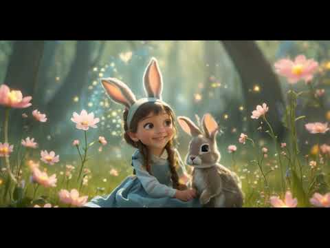 The adventure of Sara girl and small rabbit