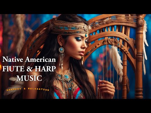 1 Hour of Native American Flute & Harp Music #NativeAmericanFlute #HealingMusic #FluteAndHarp