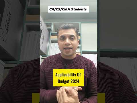 Applicability Of Budget 2024📚 #budget #budget2024 #shorts