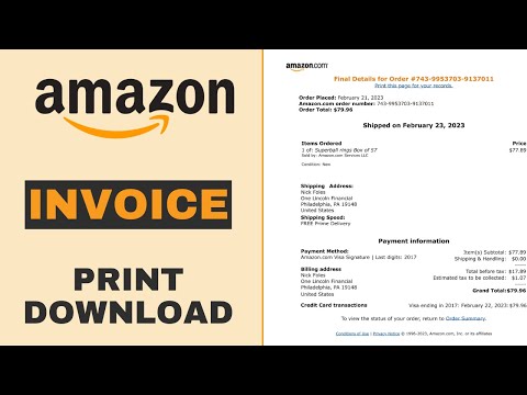 How to download and print Amazon receipts / invoice - 2023