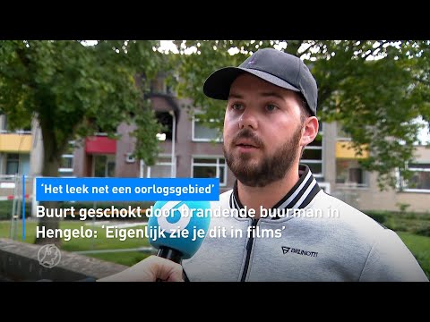 Buurt geschokt door brandende buurman in Hengelo | Hart van Nederland