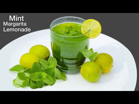 Lemon Mint Margarita || Fresh Mint lemonade juice Recipe || how to make margarita