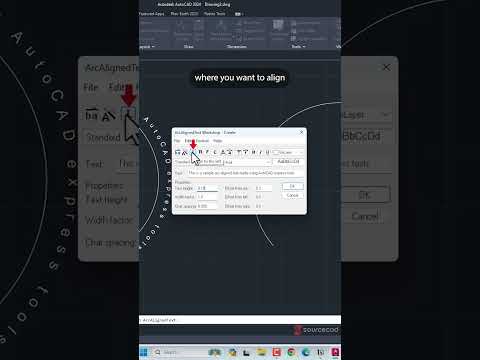 Arc aligned text in AutoCAD #autocad