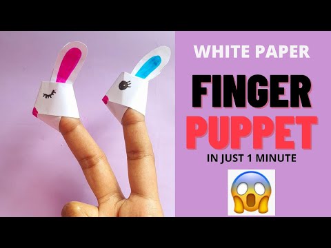 Finger puppet l finger puppet just by using white paper | finger puppet #shorts