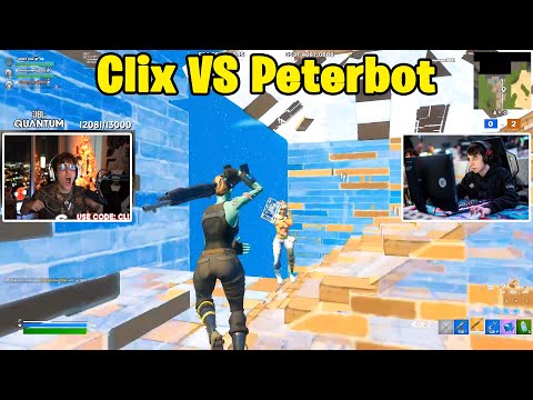 Clix VS Peterbot 3v3 TOXIC Zone Wars!