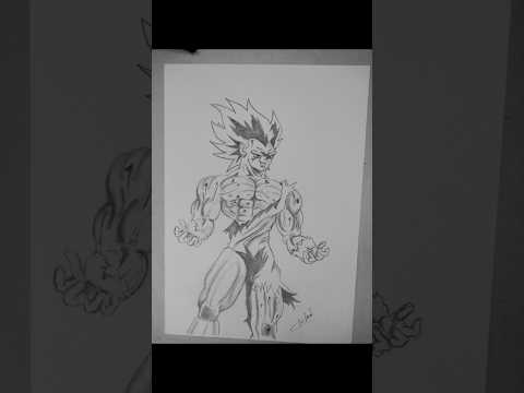 Drawing Vegeta Ultra Ego #dragonball #vegeta #vegetaultraego #vegetassj #dbsuper #ssj #shortvideo