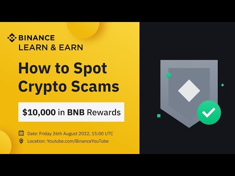 BINANCE LEARN AND EARN QUIZ ANSWERS | BINANCE QUIZ HOW TO SPOT CRYPTO SCAM | L&E QUIZ