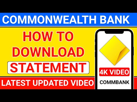 how to get bank statement commonwealth app | how to download commonwealth bank statement