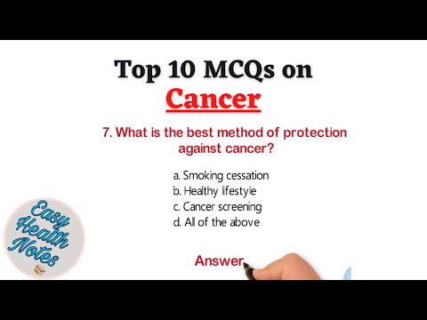 Top 10 Important Multiple Choice Questions (MCQs) on Cancer for Health exams