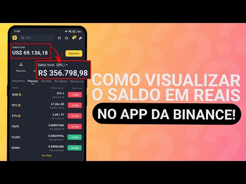 COMO VER O SALDO EM REAIS NA BINANCE