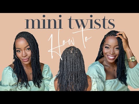 DIY Mini Twists with Extensions ft. Hot braids 😍| Save lots of $$$ doing it yourself‼️🔥