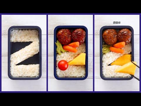 How to pack Japanese Bento🍱 Rice Magic Bento Lunch Box #38