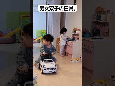 男女双子の日常。好きなことバラバラ👶👶2歳4ヶ月双子