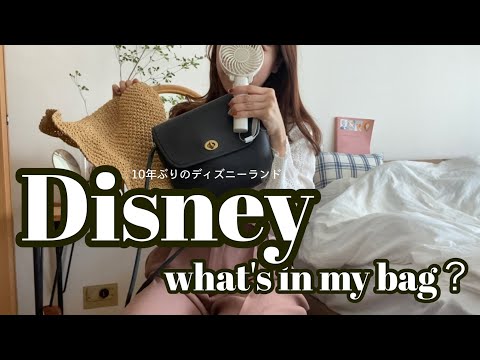 【10年ぶりのDisney land】紫外線が怖い30代のカバンの中身