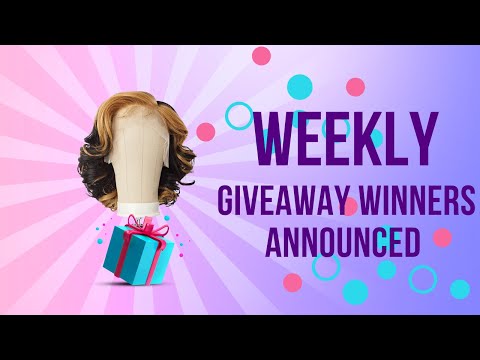 Giveaway Winners Announced!! 05/26 --/WIGTYPES.COM