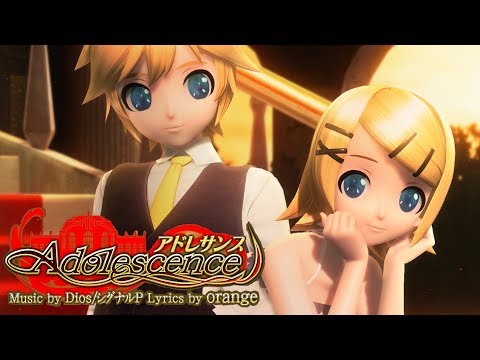 [60fps Full風] アドレサンス Adolescence - 鏡音リンレン Kagamine Rin Len DIVA English Romaji PDA FT