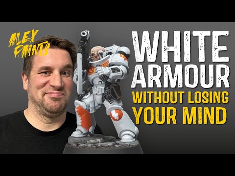 How to Paint White Armour - Warhammer 40k White Scars #howtopaintwarhammer #whitearmour #whitearmor