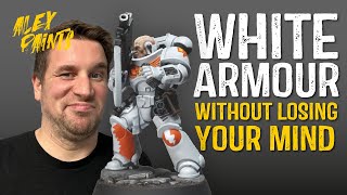 How to Paint White Armour - Warhammer 40k White Scars #howtopaintwarhammer #whitearmour #whitearmor